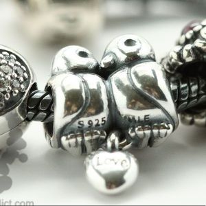 Pandora charm: turtle doves love you